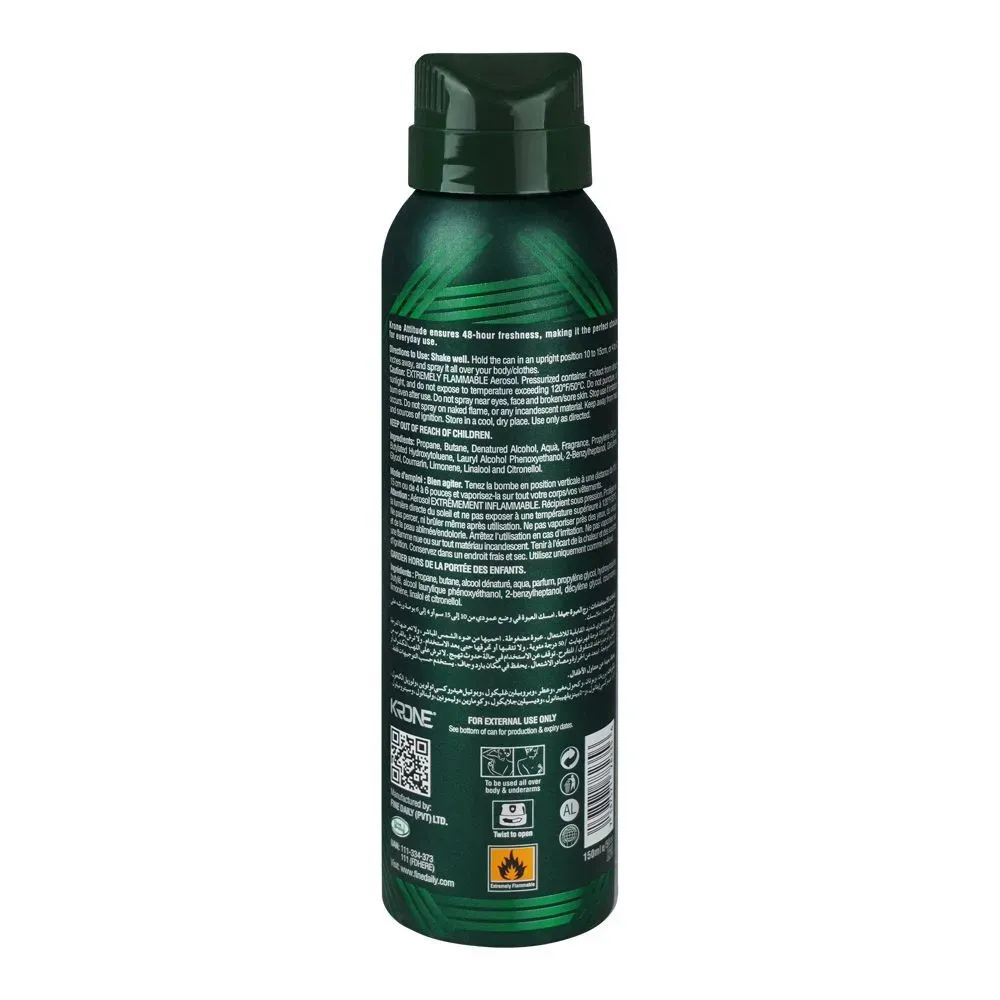 Krone Attitude Sage Perfumed Body Spray For Men – 150 ml 2