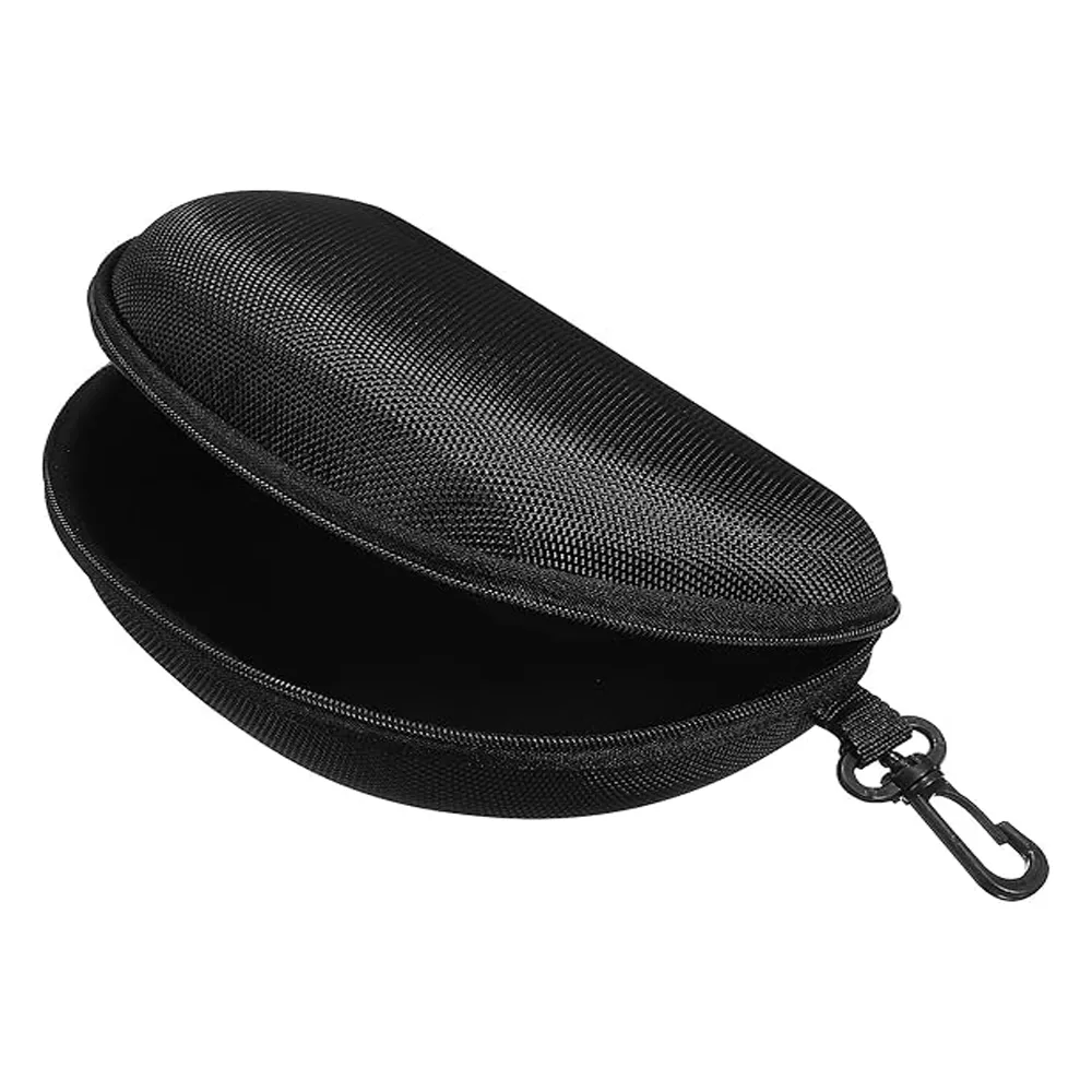 Sports Sunglasses Eyeglasses and Travel Glasses Case Holder Zipper with Clip