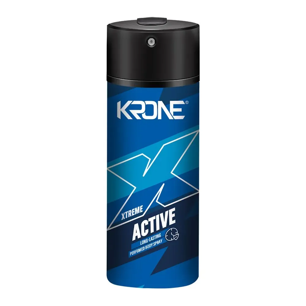 Krone Xtreme Active Perfumed Body Spray For Men – 150 ml
