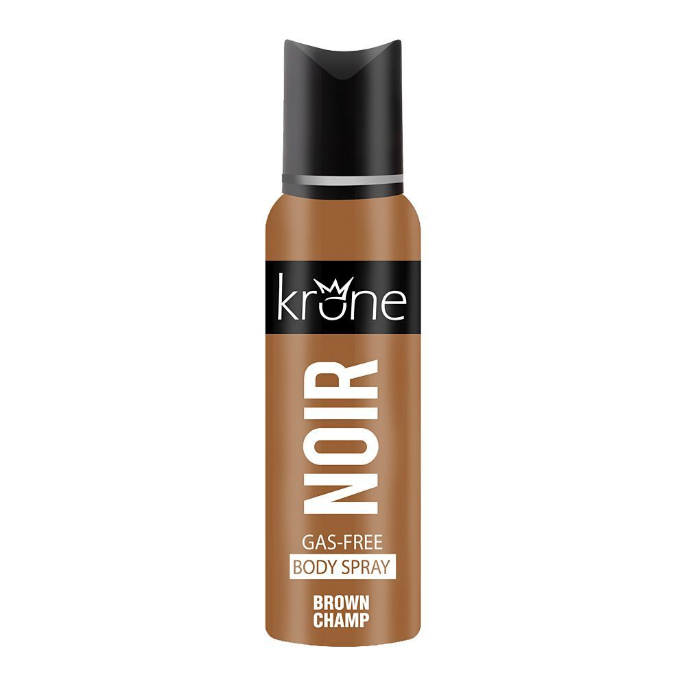 Krone Noir Brown Champ Gas Free Body Spray For Unisex - 120 ml