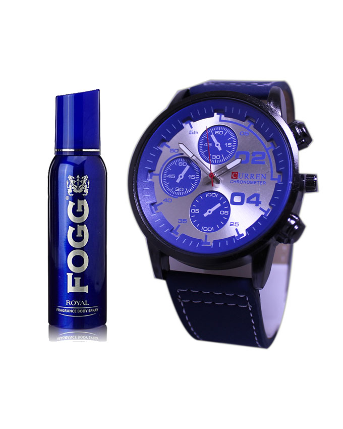 Bundle Offer – Analog Watch And Fogg Body Spray – 120 ml