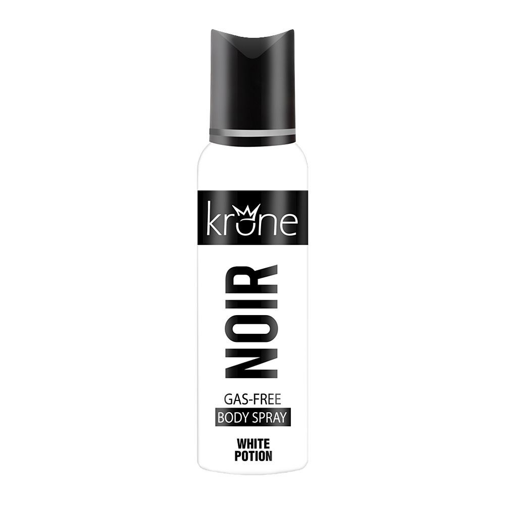 Krone Noir White Potion Gas Free Body Spray For Unisex - 120 ml