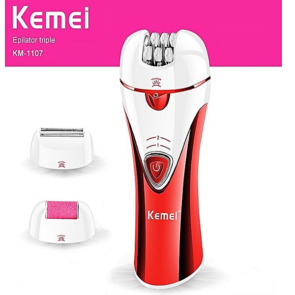 KM-1107 Electric Shaver Epilator For Women 3 in 1