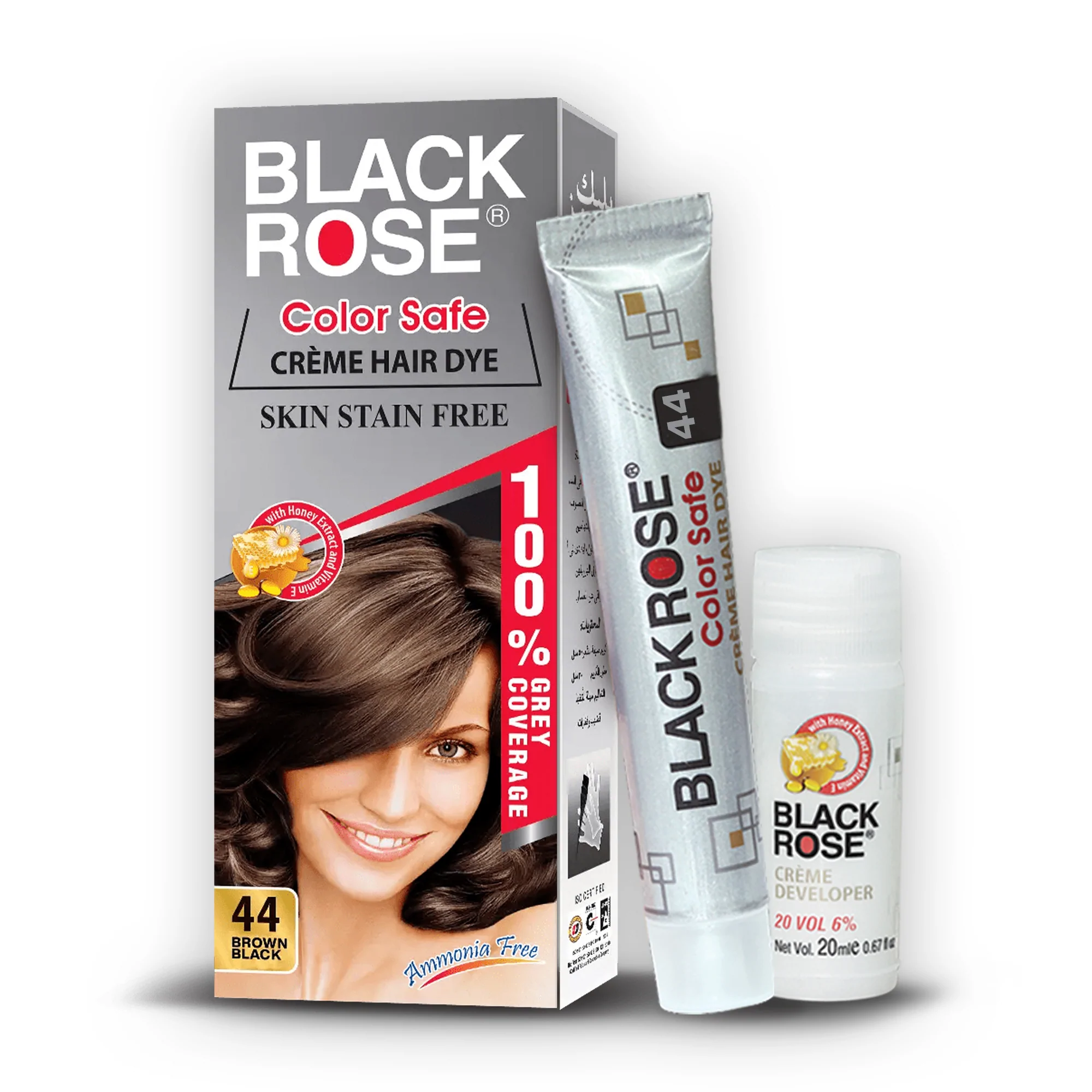 COLOR SAFE HAIR COLOR BROWN BLACK 44