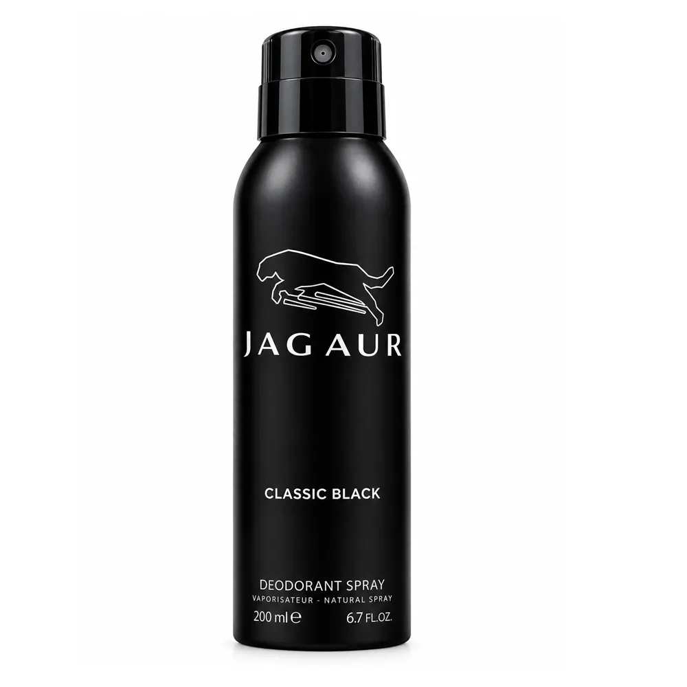 Jaguar Classic Black Body Spray Deodorant For Men – 200 ml