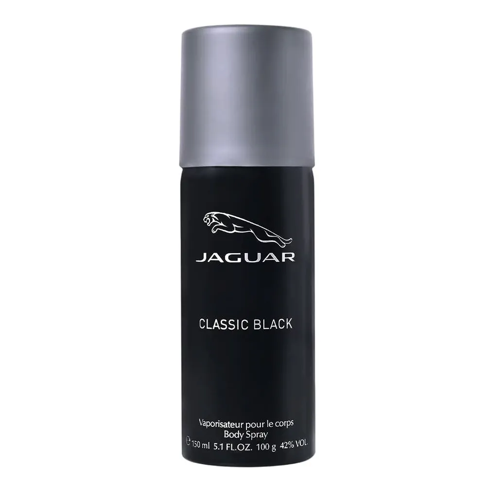 Jaguar Classic Black Body Spray Deodorant For Men – 150 ml