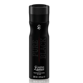 Creation Lamis Pure Black Body Spray Deodorant For Men - 200 ml